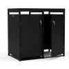 Blumfeldt BinSafe box na odpadky 2 odpadkové koše 240 l pozinkovaná oceľ KG29-2door-black-pl Blumfeldt BinSafe box na odpadky 2 odpadkové koše 240 l pozinkovaná oceľ KG29-2door-black-pl