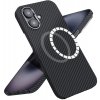 Techsuit - Aramid Fiber MagSafe ochranný obal na iPhone 16 - čierne