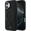 Mercedes PU Leather 3D MagSafe zadný kryt pre iPhone 17 Black