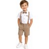 EF Kids 4-dielny elegantný letný set pre deti – Móda, béžový veľkosť: 2 rok EF Kids 4-dielny elegantný letný set pre deti – Móda, béžový veľkosť: 2 rok