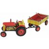 Traktor KOVAP Zetor s plošinou, červený Traktor KOVAP Zetor s plošinou, červený