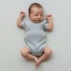 Baby Service Zavinovacie dojčenské body mušelín Šedá