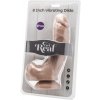 Dildo 20 cm s vibráciou a semenníkmi Dildo 20 cm s vibráciou a semenníkmi