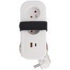 Solight 2z + USB A+C 20W PD, cestovný predlžovací prívod 1.5m, biely Solight 2z + USB A+C 20W PD, cestovný predlžovací prívod 1.5m, biely