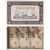 Maileg Myšky bábätká: Trojičky v zápalkovej škatulke Maileg Myšky bábätká: Trojičky v zápalkovej škatulke
