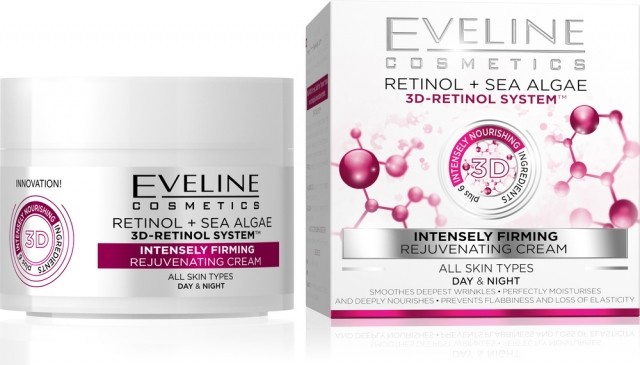 Eveline 3d Retinol System spevňujúci pleťový krém deň/noc 50 ml