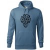 Bike lebka - Mikina pánska Cape s kapucňou - M ( Denim ) Bike lebka - Mikina pánska Cape s kapucňou - M ( Denim )