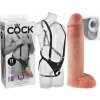 King Cock - dutý pripínací dildo s postrojom - 28 cm King Cock - dutý pripínací dildo s postrojom - 28 cm
