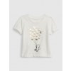 GAP Baby tričko s potlačou Unisex Biela 0-3M GAP Baby tričko s potlačou Unisex Biela 0-3M