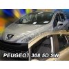 Deflektory na Peugeot 308 Combi 2007-2013 (+zadné) Deflektory na Peugeot 308 Combi 2007-2013 (+zadné)