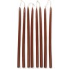 Sviečky Spike Slim hrdzavo hnedá 8 ks Sviečky Spike Slim hrdzavo hnedá 8 ks