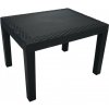 IPAE-Progarden BIBLJACK Záhradný plastový stôl JACK RATAN antracitový IPAE-Progarden BIBLJACK Záhradný plastový stôl JACK RATAN antracitový