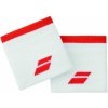 Babolat Logo Wristband X2 White/Fiesta Red