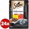 Sheba s kuracím a hovädzím mäsom 28 x 85 g