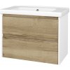 Dreja Skrinka pod umývadlo BONO SZZ2 80 (umývadlo Harmonia) - N01 Biela lesk / Úchytka T34 - nerez / D26 Ontario Dreja Skrinka pod umývadlo BONO SZZ2 80 (umývadlo Harmonia) - N01 Biela lesk / Úchytka T34 - nerez / D26 Ontario
