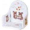 Vložka do drevených jedálenských stoličiek typu New Baby Victory biela medvedíkovia Vložka do drevených jedálenských stoličiek typu New Baby Victory biela medvedíkovia