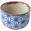 Hrnček na saké STARBURST 30 ml, modrá, keramika, MIJ Hrnček na saké STARBURST 30 ml, modrá, keramika, MIJ