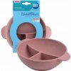 Canpol Silikonová miska se 3 přihrádkami a přísavkou Dots růžová 360 ml Canpol Silikonová miska se 3 přihrádkami a přísavkou Dots růžová 360 ml