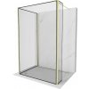 MEXEN/S - Kyoto Sprchová zástena WALK-IN 100 x 90 x 40, čierny vzor, zlatá kartáčovaná 800-100-090-221-55-70-040 MEXEN/S - Kyoto Sprchová zástena WALK-IN 100 x 90 x 40, čierny vzor, zlatá kartáčovaná 800-100-090-221-55-70-040