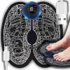 Masážny prístroj na nohy Podložka EMS navíjací elektrostimulátor svalov a nervov cirkulácia