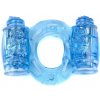 B - Series EasyLove Krúžok-Vibračný CockRing Double Blue