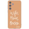Picasee silikonový průhledný obal pro Samsung Galaxy S25 FE 5G - Boss Mama Picasee silikonový průhledný obal pro Samsung Galaxy S25 FE 5G - Boss Mama