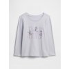 GAP Baby tričko s logom Sivá 12-18M GAP Baby tričko s logom Sivá 12-18M