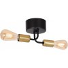 Luminex | Prisadený luster BRENDA 2xE27/60W/230V čierna/zlatá | LU1060 Luminex | Prisadený luster BRENDA 2xE27/60W/230V čierna/zlatá | LU1060