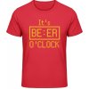 Akciové Gildan Soft-Style Tričko - Dizajn - It's Beer O Clock - Červená - XL - Pánske Akciové Gildan Soft-Style Tričko - Dizajn - It's Beer O Clock - Červená - XL - Pánske