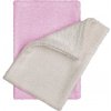 T-tomi Kúpacie žinky - rukavice 2 ks Natur + ružová T-tomi Kúpacie žinky - rukavice 2 ks Natur + ružová