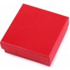 Krabička na šperky 9x9 cm - 1 ks 2 červená Krabička na šperky 9x9 cm - 1 ks 2 červená