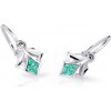 Cutie Jewellery Detské náušnice z bieleho zlata C2220-10-X-2 svetlo zelená Cutie Jewellery Detské náušnice z bieleho zlata C2220-10-X-2 svetlo zelená