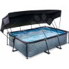Bazén so strieškou a filtráciou Stone pool Exit Toys oceľová konštrukcia 220*150*65 cm šedý od 6 rokov Bazén so strieškou a filtráciou Stone pool Exit Toys oceľová konštrukcia 220*150*65 cm šedý od 6 rokov