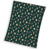 Carbotex Supersoft vianočná deka Green PNL235032 150x200