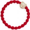 By Eloise London Bling Charms Diamanté Bubble Heart náramok / gumička do vlasov cherry red By Eloise London Bling Charms Diamanté Bubble Heart náramok / gumička do vlasov cherry red