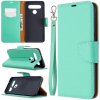 Peňaženkové kožené puzdro na LG K61 - Zelená Peňaženkové kožené puzdro na LG K61 - Zelená