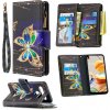 Peňaženkové kožené puzdro na LG K61 - Big Butterfly Peňaženkové kožené puzdro na LG K61 - Big Butterfly