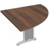 Doplnkový stôl Flex, pravý, 80x75,5x80 cm, orech/kov Doplnkový stôl Flex, pravý, 80x75,5x80 cm, orech/kov