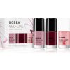 NOBEA Day-to-Day Silky nude #N51 lak na nechty s gélovým efektom 6 ml + Mademoiselle nude #N48 lak na nechty s gélovým efektom 6 ml + posilňujúci lak na nechty 6 ml kozmetická sada