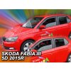 Deflektory na Škoda Fabia III 2014-2021 (+zadné tvar L) Deflektory na Škoda Fabia III 2014-2021 (+zadné tvar L)