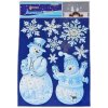Okenná dekorácia vianočný snehuliak 415 x 280 mm Okenná dekorácia vianočný snehuliak 415 x 280 mm