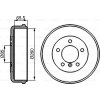 BOSCH Brzdový bubon 0986477038 BOSCH Brzdový bubon 0986477038