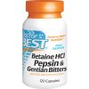 Doctor's Best Betaine HCl + Pepsin & Gentian Bitters hořec 120 kapsúl Doctor's Best Betaine HCl + Pepsin & Gentian Bitters hořec 120 kapsúl