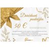 Darčeková poukážka v hodnote 50€ Darčeková poukážka v hodnote 50€