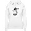 AWDis Hoodie Mikina - Pivo pre vyvolených - Arktická biela - M - Dámske AWDis Hoodie Mikina - Pivo pre vyvolených - Arktická biela - M - Dámske