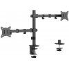GEM Gembird MA-D2-03 Nastaviteľné dvojité rameno na monitor, 17”-32”, čierne GEM Gembird MA-D2-03 Nastaviteľné dvojité rameno na monitor, 17”-32”, čierne