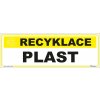 Walteco Recyklácia - Plast, 290x100mm, samolepka , 20106 Walteco Recyklácia - Plast, 290x100mm, samolepka , 20106