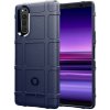 Gumený kryt RUGGED SHIELD na Sony Xperia 5 - Modrá Gumený kryt RUGGED SHIELD na Sony Xperia 5 - Modrá