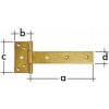 Domax ZB 350 Záves bránkový 350 x 45 x 90 x 35 x 3,0 mm Domax ZB 350 Záves bránkový 350 x 45 x 90 x 35 x 3,0 mm