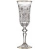 Bohemia Crystal Ručne brúsené poháre na šampanské Felicie Line Gold 2 x 150 ml Bohemia Crystal Ručne brúsené poháre na šampanské Felicie Line Gold 2 x 150 ml